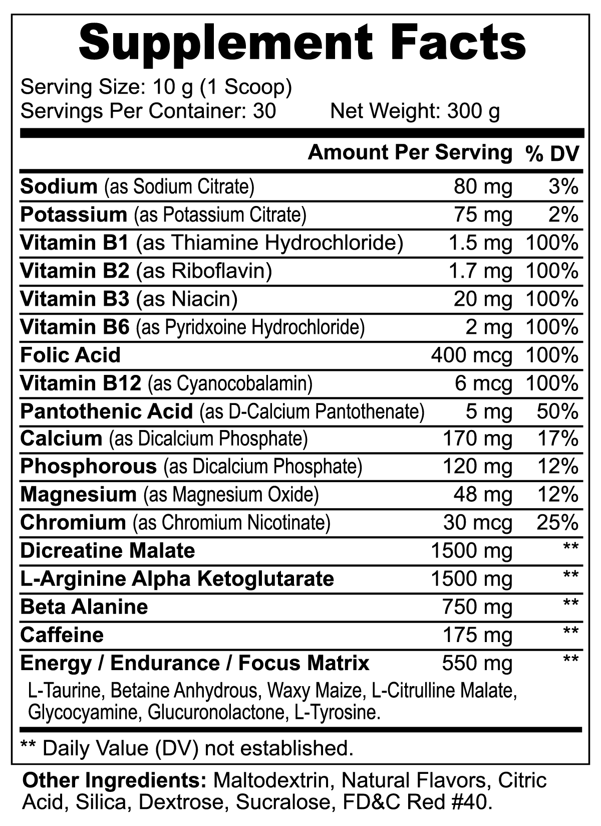 Z3 Caffeine (Fruit Punch)